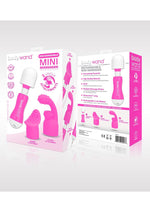 Load image into Gallery viewer, Bodywand Rechargeable Silicone Mini Wand Massager with Two Attachments - Pink
