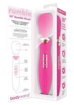 Load image into Gallery viewer, Bodywand Rumble Wand 10 - Hot Pink/Pink
