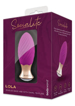 Load image into Gallery viewer, Bodywand Socialite Lola Rechargeable Silicone Vibrator - Gold/Purple