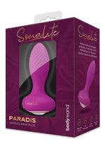 Load image into Gallery viewer, Bodywand Socialite Paradis Rechargeable Silicone Anal Plug - Gold/Purple