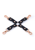 Load image into Gallery viewer, Bondage Couture Pu Leather Hog Tie - Black
