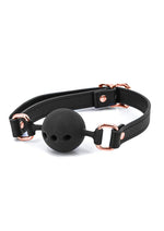 Load image into Gallery viewer, Bondage Couture Silicone Ball Gag - Black