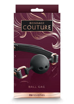 Load image into Gallery viewer, Bondage Couture Silicone Ball Gag - Black