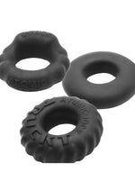 Load image into Gallery viewer, Bonemaker Cockrings Night Edition - Black - 3 Per Pack
