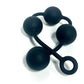 Boneyard Silicone Ass Ballz Anal Beads - Black - Large