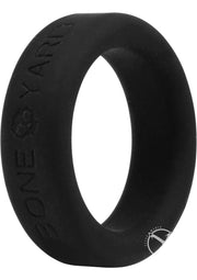 Boneyard Silicone Ring Cock Ring - Black - 1.2in
