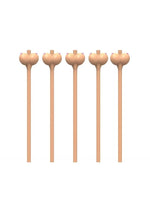 Load image into Gallery viewer, Boobylicious Boobie Party Straws - Flesh/Tan - 6 Per Pack
