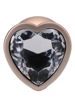Load image into Gallery viewer, Booty Bling Heart Diamond Jeweled Wearable Metal Plug
