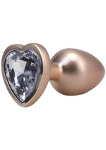 Load image into Gallery viewer, Booty Bling Heart Diamond Jeweled Wearable Metal Plug
