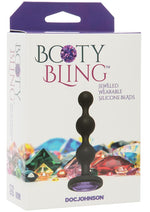 Load image into Gallery viewer, Booty Bling Jeweled Silicone Anal Beads - Purple
