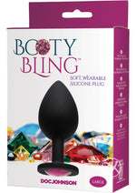 Load image into Gallery viewer, Booty Bling Jeweled Silicone Anal Plug - Pink - Large