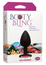 Load image into Gallery viewer, Booty Bling Jeweled Silicone Anal Plug - Pink - Small