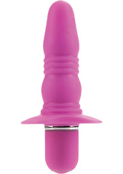 Booty Call Booty Buzz Silicone Vibrating Butt Plug - Pink