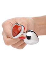 Load image into Gallery viewer, Booty Sparks Gemstones Red Jasper Heart Anal Plug
