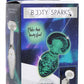 Booty Sparks Glow In The Dark Glass Anal Plug - Clear/Glow In The Dark - Small