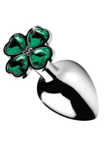 Load image into Gallery viewer, Booty Sparks Lucky Clover Gem Medium Anal Plug - Green - Medium
