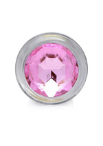 Load image into Gallery viewer, Booty Sparks Pink Gem Glass Anal Plug