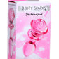 Booty Sparks Pink Rose Glass Anal Plug - Pink - Medium