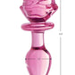 Booty Sparks Pink Rose Glass Anal Plug