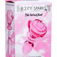 Booty Sparks Pink Rose Glass Anal Plug - Pink - Small