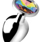 Booty Sparks Rainbow Prism Gem Anal Plug - Multicolor - Large