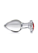 Load image into Gallery viewer, Booty Sparks Red Heart Gem Glass Anal Plug