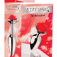 Booty Sparks Rose Anal Plug - Metal/Red - Large