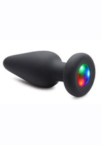 Load image into Gallery viewer, Booty Sparks Silicone Light-Up Anal Plug - Black - Medium
