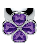 Load image into Gallery viewer, Booty Sparks Violet Flower Gem Anal Plug