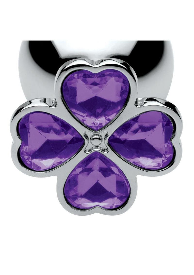 Booty Sparks Violet Flower Gem Anal Plug
