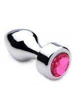 Load image into Gallery viewer, Booty Sparks Weighted Base Aluminum Plug Gem - Metal/Pink - Medium