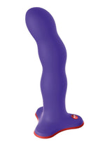 Load image into Gallery viewer, Bouncer Silicone Rumbling Dildo with Weighted Balls - Purple
