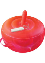 Load image into Gallery viewer, Bouncy Banger Inflatable Cushion with Wire Controller Vibrating Silicone Dildo - Red