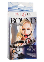 Load image into Gallery viewer, Bound By Diamonds Open Ring Gag - Black