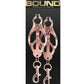 Bound Nipple Clamps C3 - Metal/Rose Gold