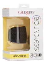 Load image into Gallery viewer, Boundless Grip Rechargeable Silicone Stroker - Black