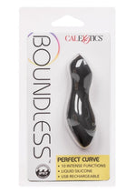 Load image into Gallery viewer, Boundless Perfect Curve Rechargeable Silicone Vibrator - Black