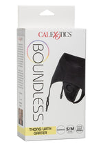 Load image into Gallery viewer, Boundless Thong with Garter Harness - Black - Medium/Small