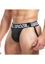 Load image into Gallery viewer, Brozil Ultra Bulge Enhancing Jockstrap - Black - Medium/Small