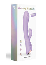 Load image into Gallery viewer, Bunny and Clyde Rechargeable Silicone Rabbit Vibrator - Purple/Viva Mauve