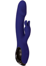 Load image into Gallery viewer, Bunny Buddy Rechargeable Silicone Dual Vibrator with Clitoral Stimulator - Purple
