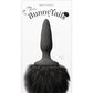 Bunny Tails Mini Silicone Butt Plug - Black Fur - Black