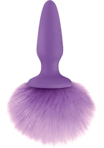 Load image into Gallery viewer, Bunny Tails Silicone Butt Plug - Purple
