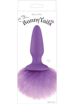 Load image into Gallery viewer, Bunny Tails Silicone Butt Plug - Purple