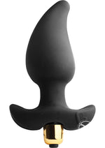 Load image into Gallery viewer, Butt Quiver Vibrating Silicone Butt Plug - Black
