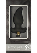 Load image into Gallery viewer, Butt Quiver Vibrating Silicone Butt Plug - Black
