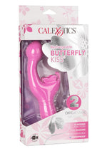 Load image into Gallery viewer, Butterfly Kiss Rechargeable Silicone Dual Vibrator - Pink