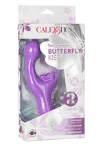 Load image into Gallery viewer, Butterfly Kiss Rechargeable Silicone Dual Vibrator - Purple