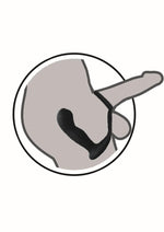 Load image into Gallery viewer, Butts Up Rechargeable Silicone Prostate Massager with Scrotum and Cock Ring
