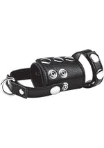 Load image into Gallery viewer, C and B Gear Cock Ring with Ball Stretcher and Optional Weight Ring - Black - 2in
